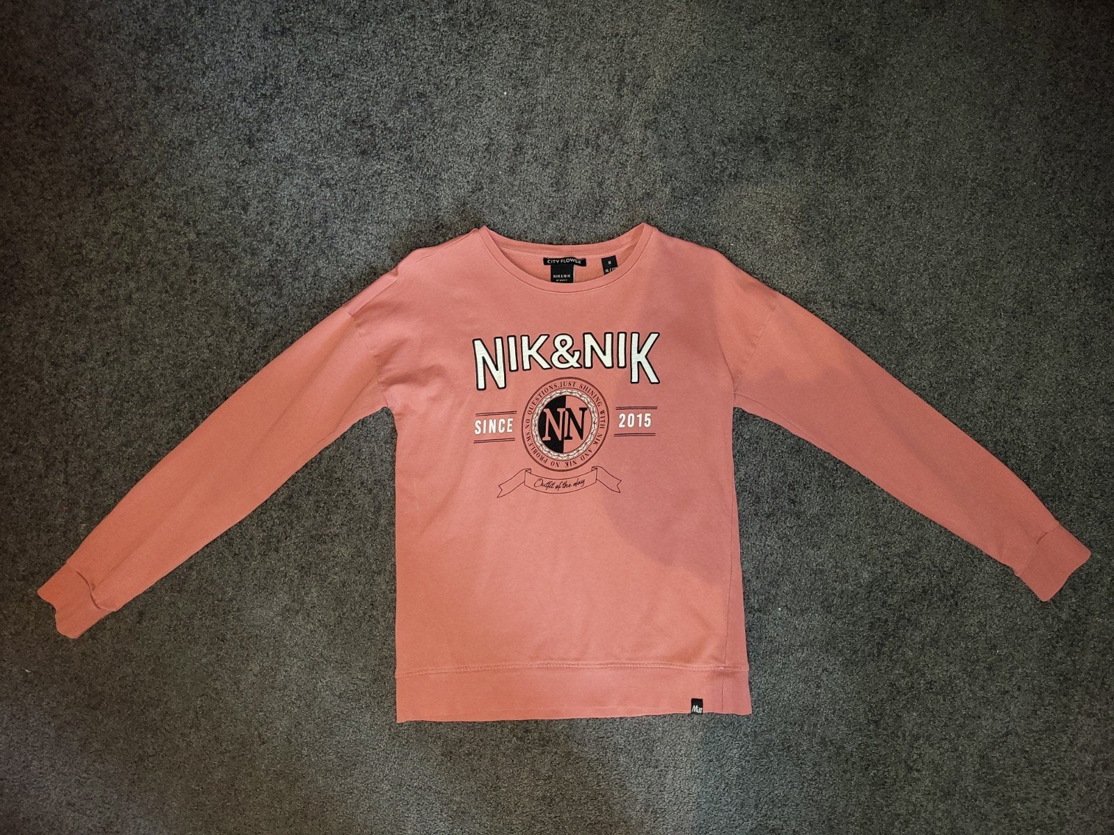 Sweater Nik&Nik Maat 176
Kleur: abrikoos oranje, Ophalen of Verzenden