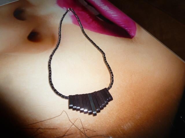 Ketting hamatiet,nieuw, Ophalen of Verzenden, Nieuw, Zwart, Steen of Mineraal