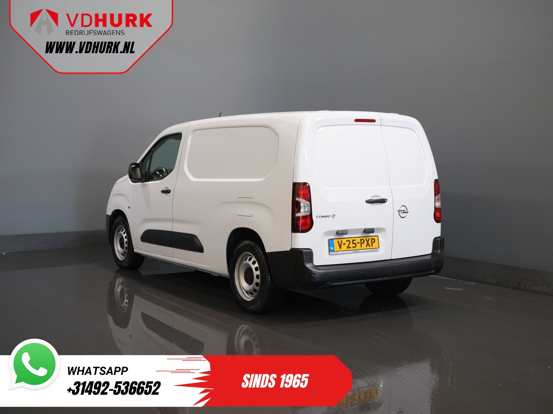 Opel Combo Electric 135 pk 50kWh 285 km WLTP L2 Snellader/ C, Gebruikt, 750 kg, 1634 kg, Wit