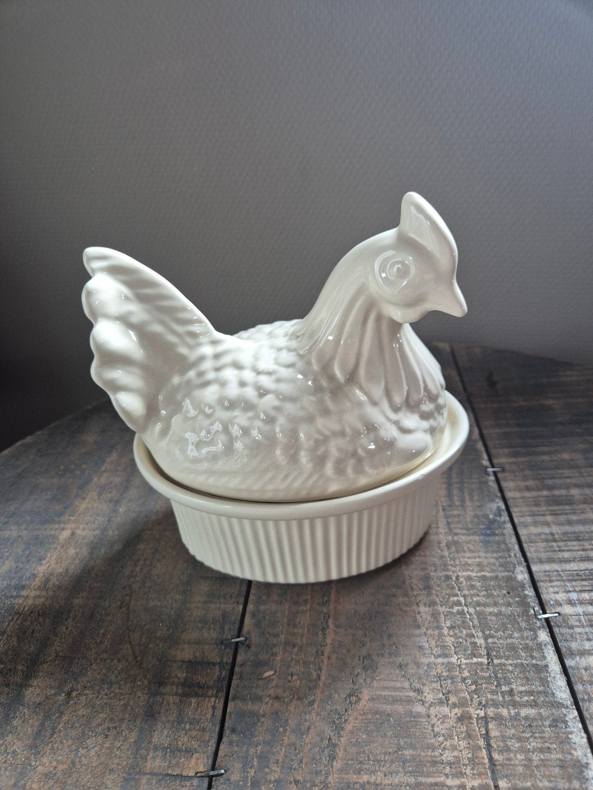 Creme schaal / terrine met kip, Ophalen of Verzenden