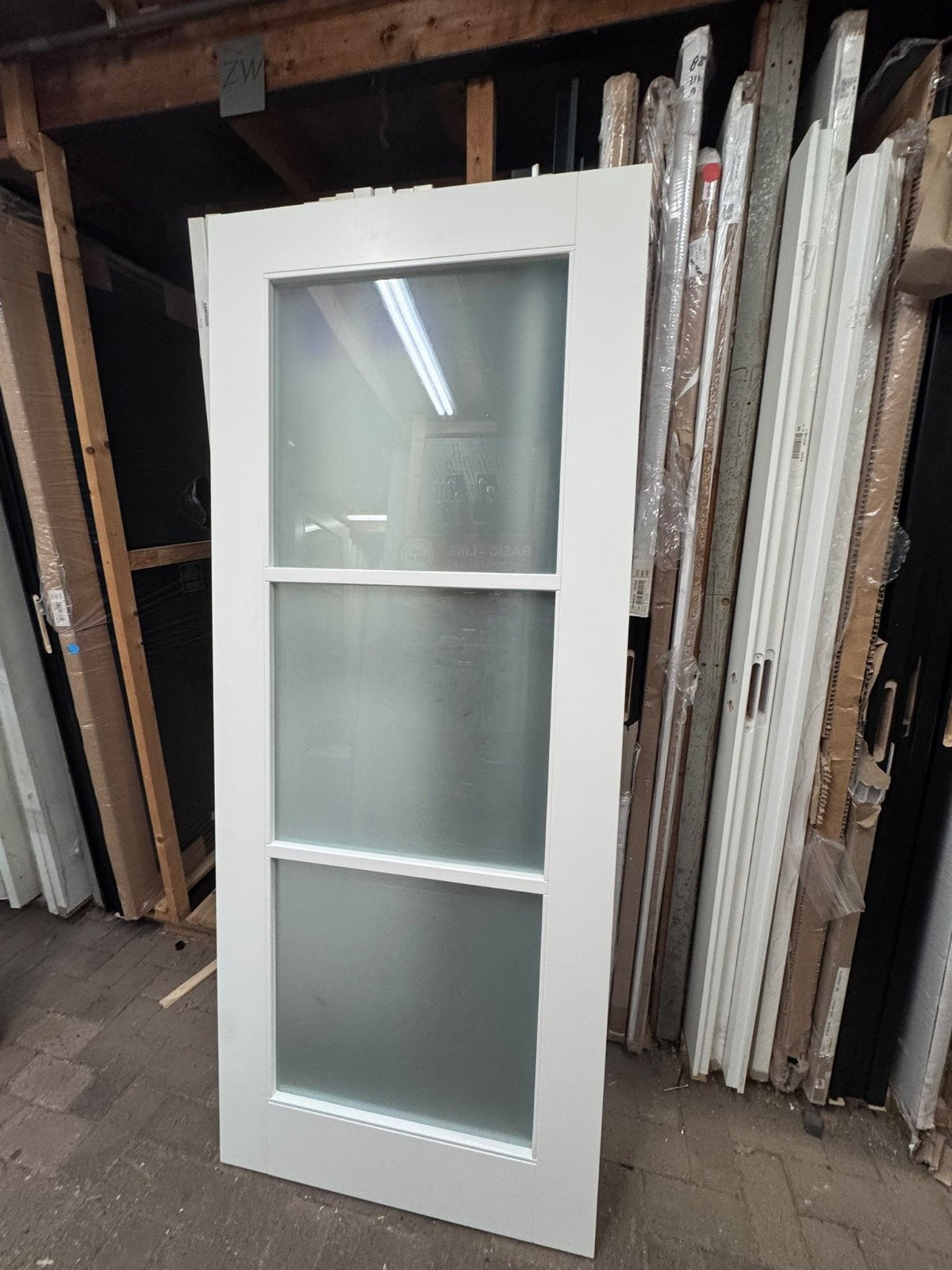 83x201,5cm binnendeur incl mat glas Nieuw ZW15, Ophalen, ., Binnendeur, Nieuw