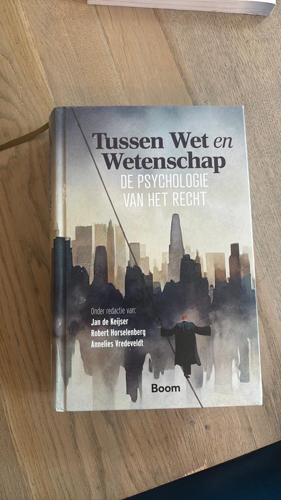 Tussen Wet en Wetenschap. De psychologie van het recht, Boeken, Ophalen of Verzenden, Alpha, Zo goed als nieuw, WO