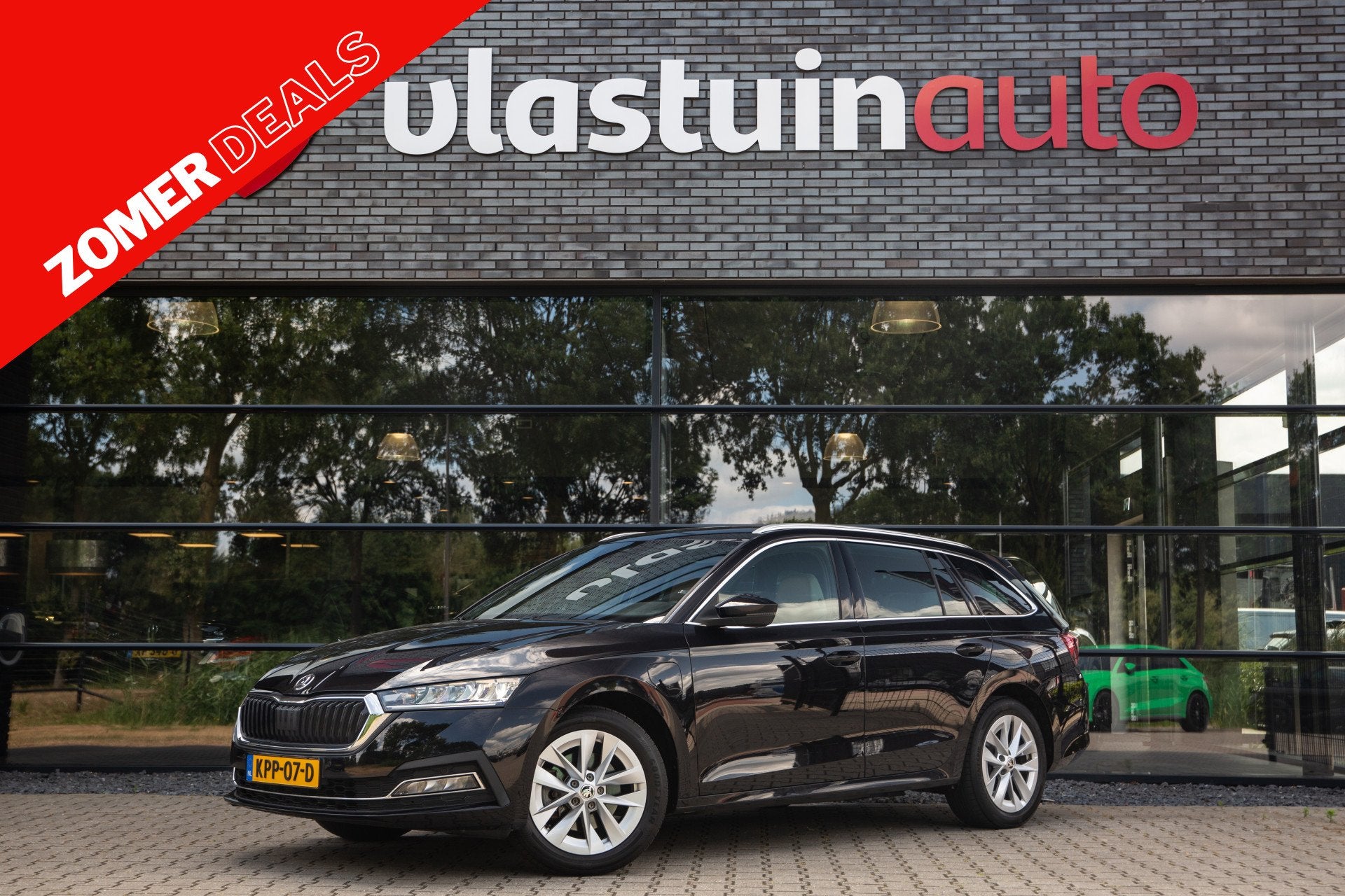 Skoda Octavia Combi 1.4 TSI iV PHEV Style , Memory, Carplay,, Auto's, Skoda, Stof, Gebruikt, 4 cilinders, Zwart