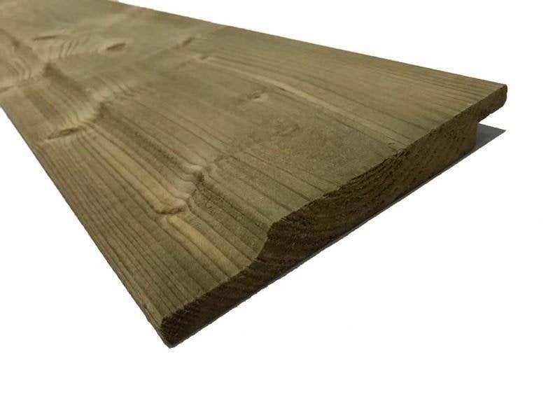 Geïmpregneerde grenen rabatdelen 18x140 a 400cm. (Nieuw), Ophalen, Planken, Nieuw, Hardhout