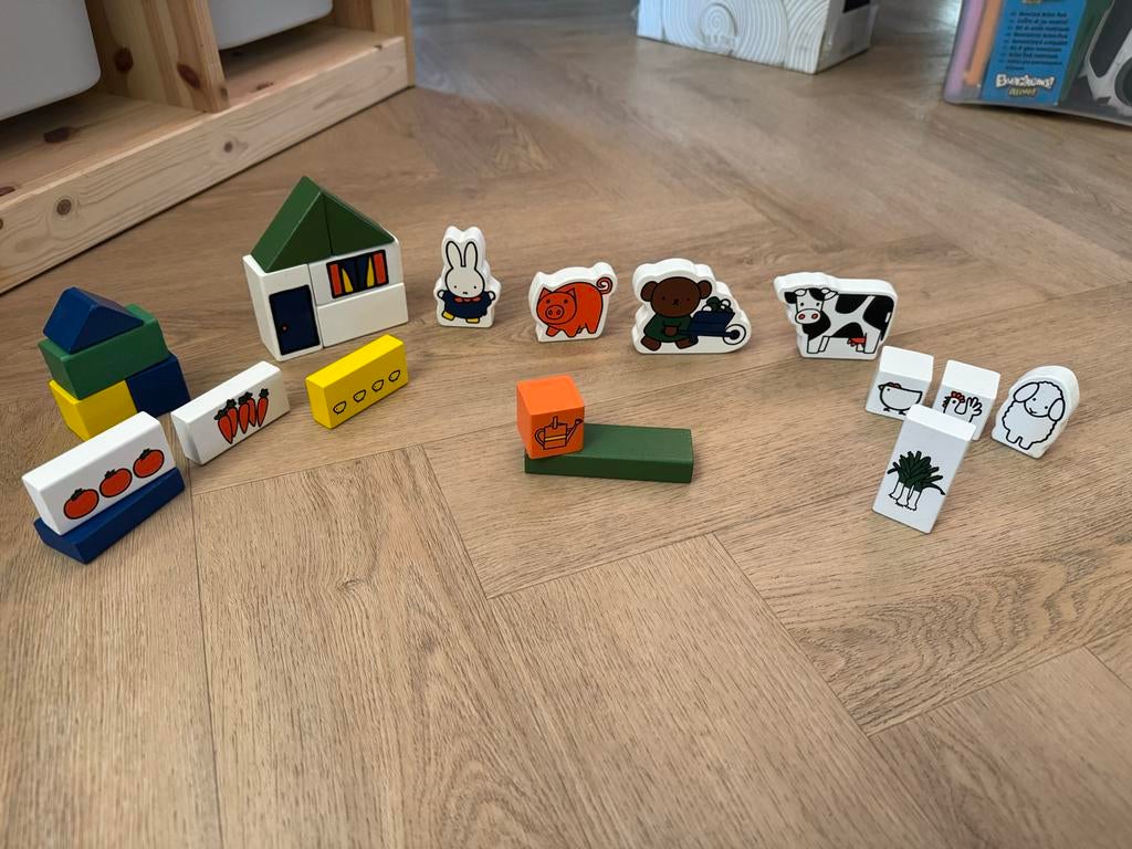 Houten stapelblokken blokken Nijntje en vriendjes, Ophalen of Verzenden, Nieuw, Overige typen
