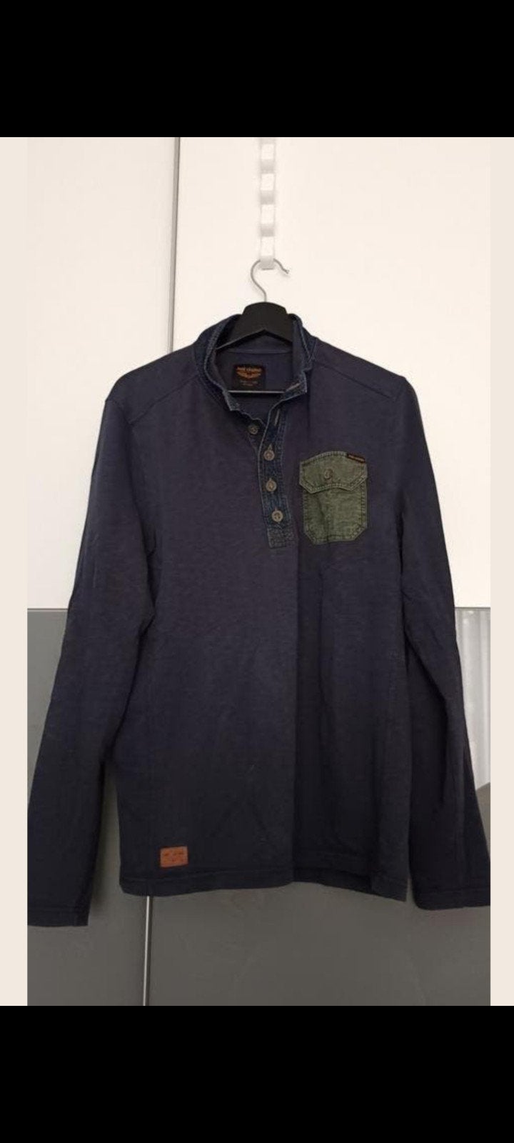 PME Legend longsleeve met knoopsluiting en borstzak, Ophalen of Verzenden, Zo goed als nieuw, PME Legend, Maat 48/50 (M)