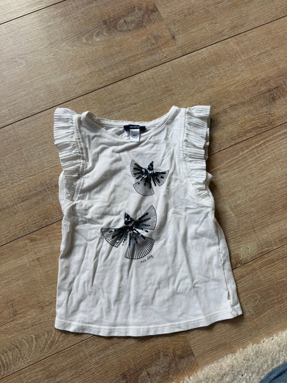 Leuk setje van 4 meisjes shirts, maat 104/110, Ophalen of Verzenden, Gebruikt, Meisje, Shirt of Longsleeve