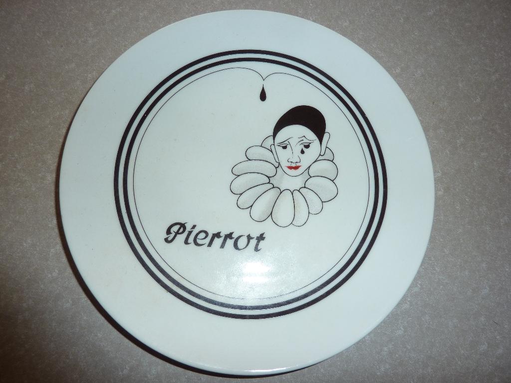 pierrot wandbordje schotel, Antiek en Kunst, Ophalen of Verzenden
