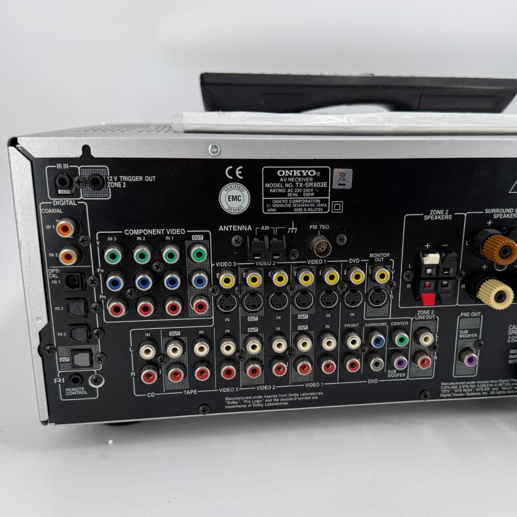 Onkyo TX-SR603E Receiver / Versterker | Incl. AB, Onkyo, Gebruikt, Support@onkyo.com, 2-1 Nisshin-cho, Neyagawa-shi
Osaka 572-8540
Japan