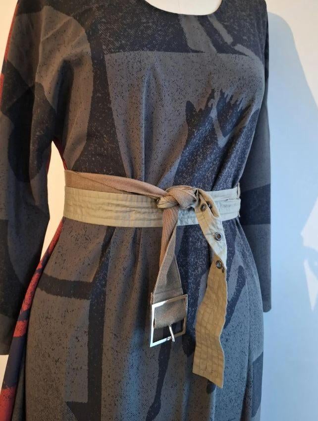 kaki riem upcycled combi Vandevorst + karen millen osfm, Karen Millen, Tailleriem, Ophalen of Verzenden, Zo goed als nieuw