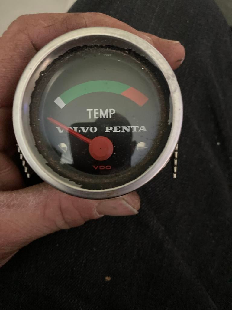 Volvo Penta VDO Temperatuurmeter, Ophalen of Verzenden, Zo goed als nieuw, Motor en Techniek, Zeilboot of Motorboot