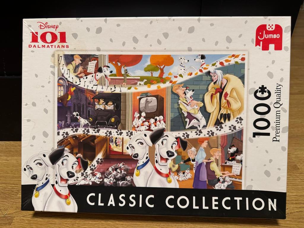 Disney 101 Dalmatiërs Jumbo Puzzel 1000 stukjes, Ophalen of Verzenden, 500 t/m 1500 stukjes, Zo goed als nieuw, Legpuzzel