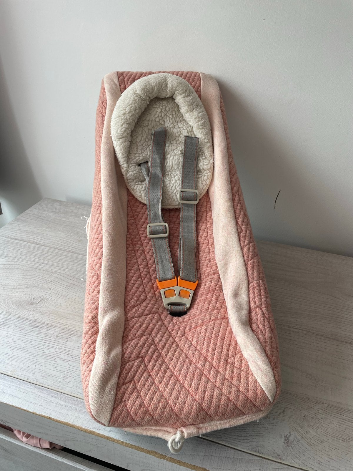 Bakfiets babyschaal babyzitje - Comfortabel en veilig, Ophalen of Verzenden, Gebruikt, 0 t/m 10 kg, Voorzitje