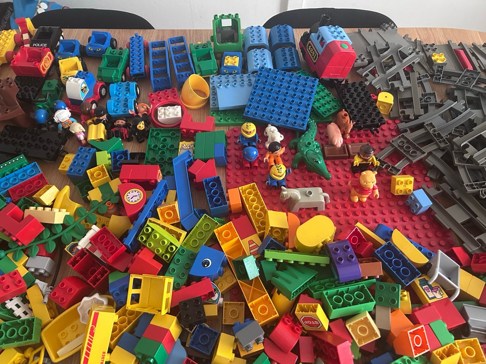 Grote partij LEGO Duplo Trein, Voertuigen, Dieren & Blokken, Kinderen en Baby's, Gebruikt, Ophalen of Verzenden, Duplo, Inclusief accessoires