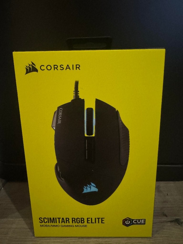 Corsair Scimitar RGB Elite - Nieuw & geseald, Computers en Software, Muizen, Ophalen, Rechtshandig, Muis, Nieuw