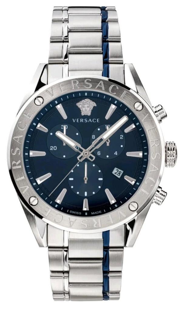 Zilveren versace horloge, Ophalen of Verzenden, Nieuw, Overige kleuren, Overige merken