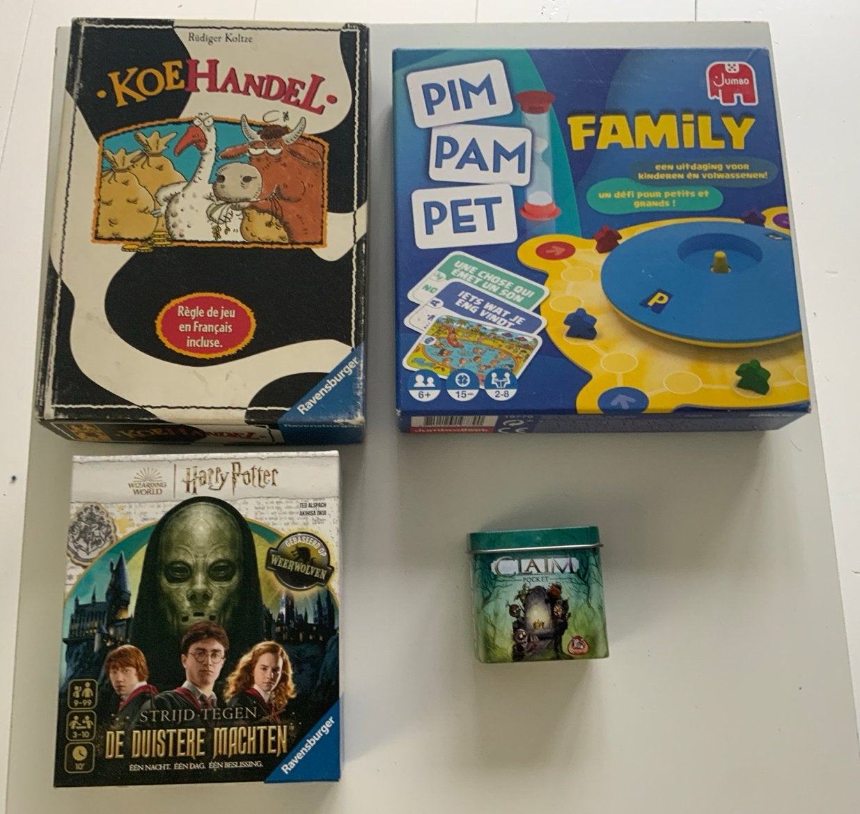 Leuke kinderspellen: Koehandel, Pimpampet, Harry Potter, Drie of vier spelers, Ophalen of Verzenden, Gebruikt, Reisspel