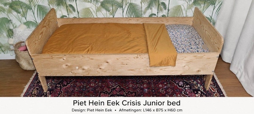 Piet Hein Eek Crisis Junior bed incl. matras, Kinderen en Baby's, Kinderkamer | Bedden, Ophalen, Gebruikt