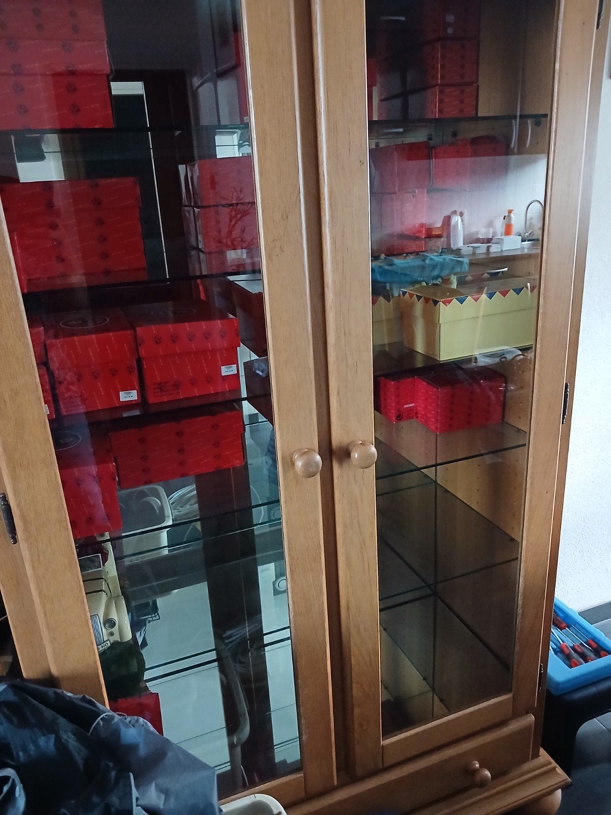 vitrinekast, Huis en Inrichting, Ophalen, Gebruikt, 25 tot 50 cm
