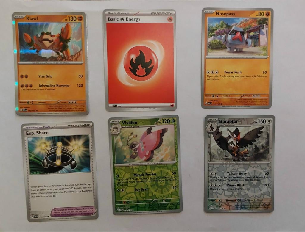 6 nieuw pokemon verzamelkaarten, Ophalen of Verzenden, Nieuw
