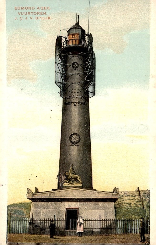 Egmond aan Zee Vuurtoren JCJ van Speyk #861, Ophalen of Verzenden, Voor 1920, Gelopen, Noord-Holland