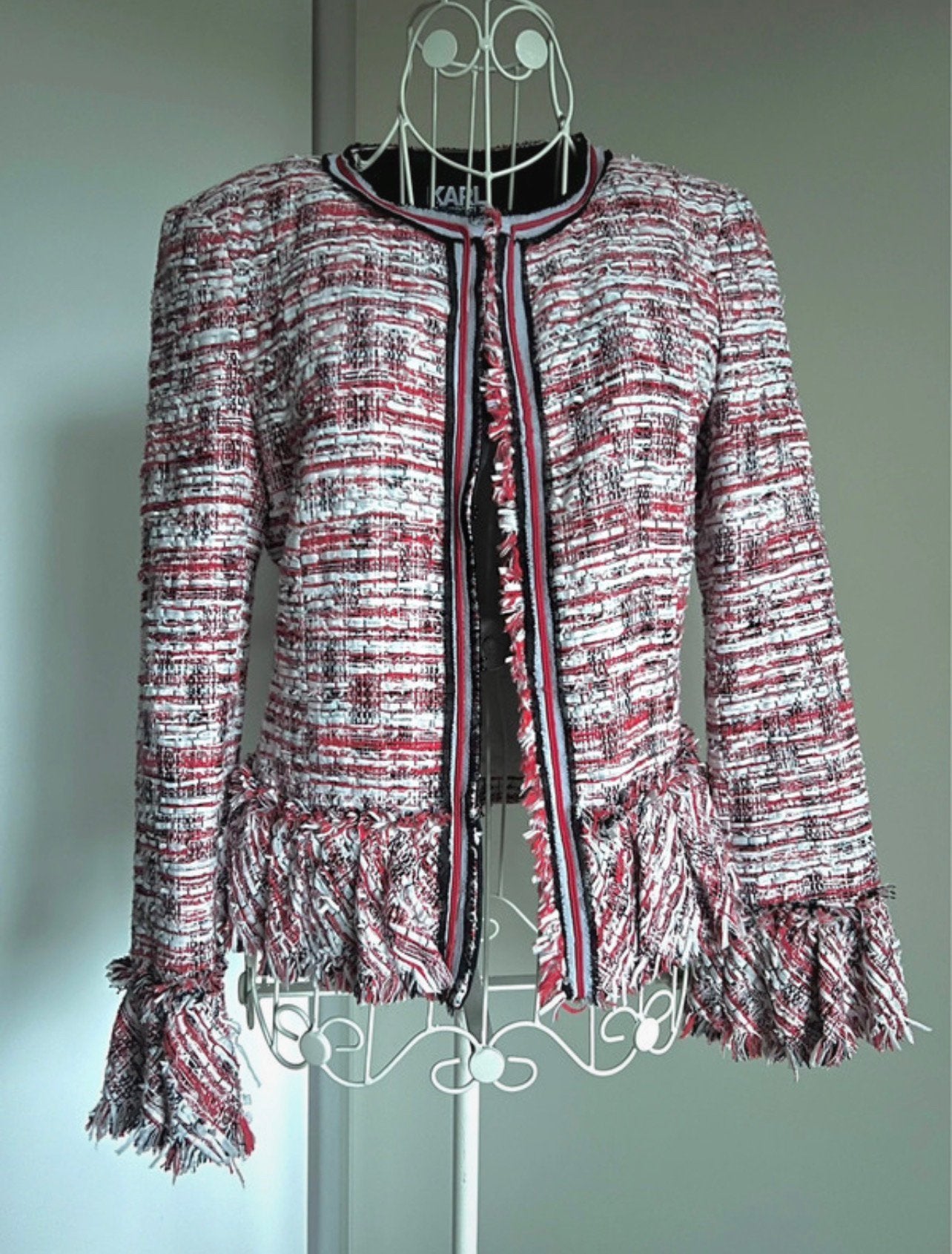 Karl Lagerfeld blazer, Ophalen of Verzenden, Zo goed als nieuw, Maat 34 (XS) of kleiner, Zwart