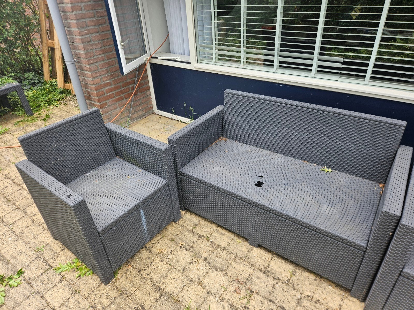 Tuinset, Ophalen, Gebruikt