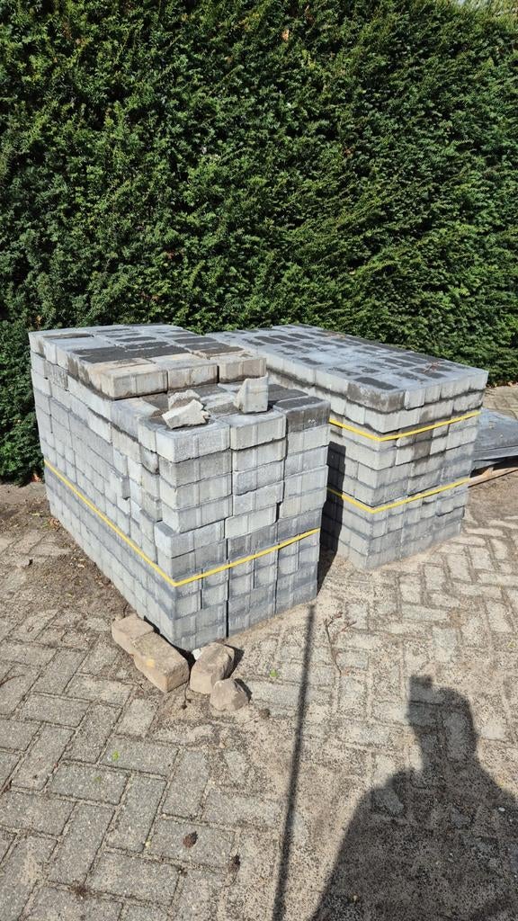 Antraciet klinkers, ongeveer 15m2, Ophalen