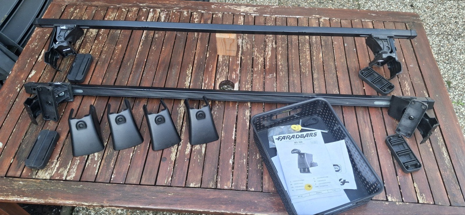 Farad Bars BS 168 dakdragers, Ophalen, Gebruikt