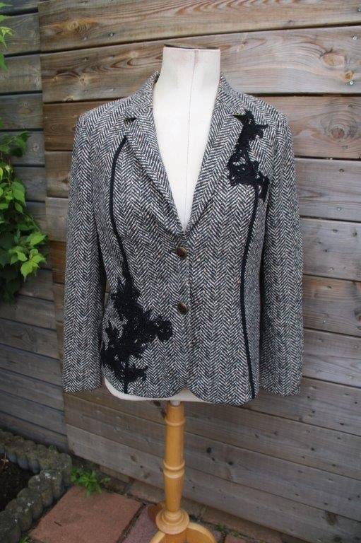 Jasje bruin/ zwart Marccain mt N4 (M/40) Vaste prijs, Kleding | Dames, Maat 38/40 (M), Bruin, Ophalen of Verzenden, Zo goed als nieuw