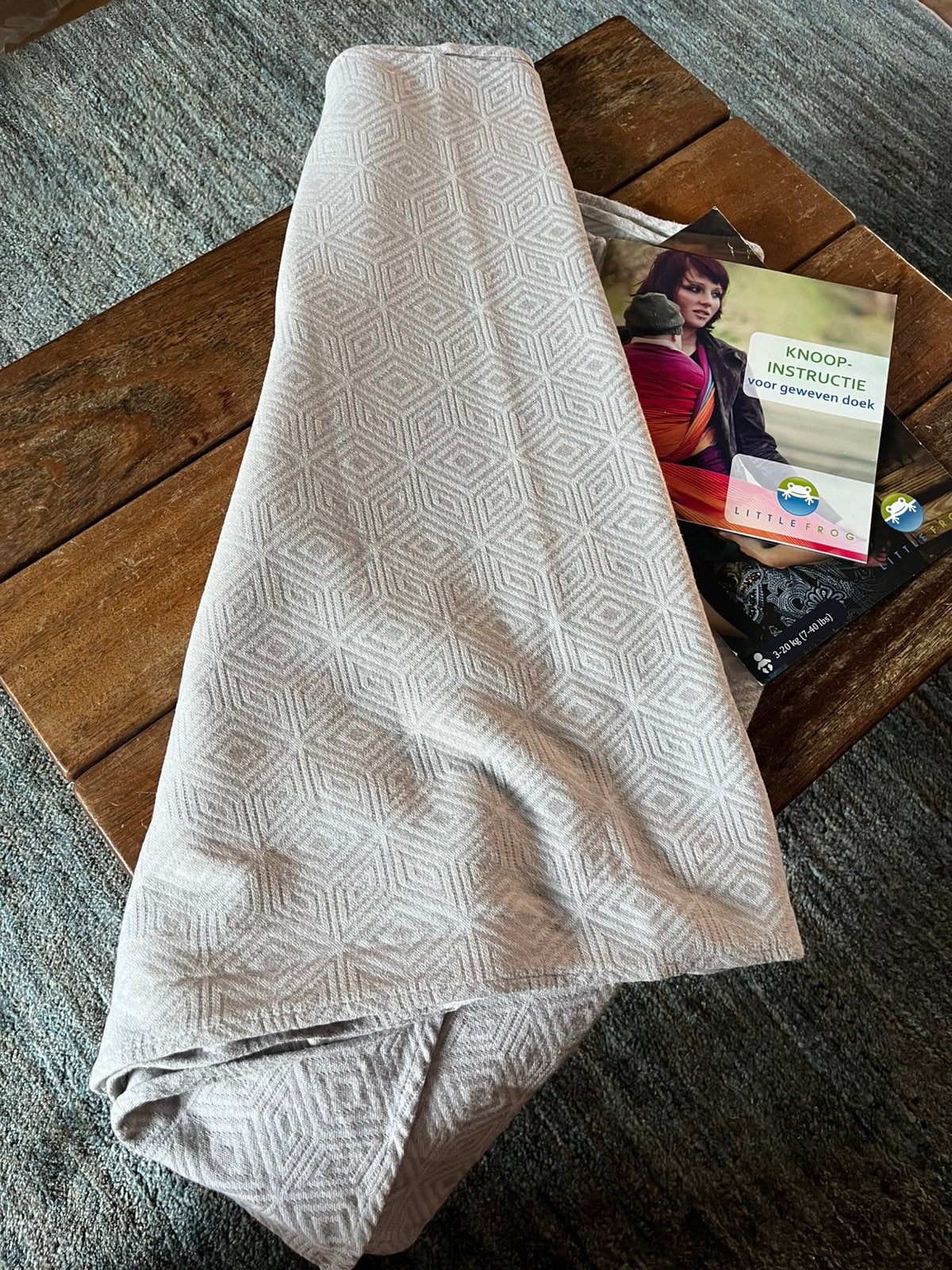 Geweven draagdoek van Little Frog, Kinderen en Baby's, Babydragers en Draagdoeken, Overige merken, Draagdoek, Buik of Rug, Ophalen of Verzenden
