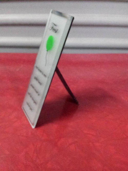 Spreuken schild feest, met glas en standaard, Ophalen of Verzenden, 'T Olde Gre-j, Info@toldegrej.nl, Endepoelstraat 20f Didam