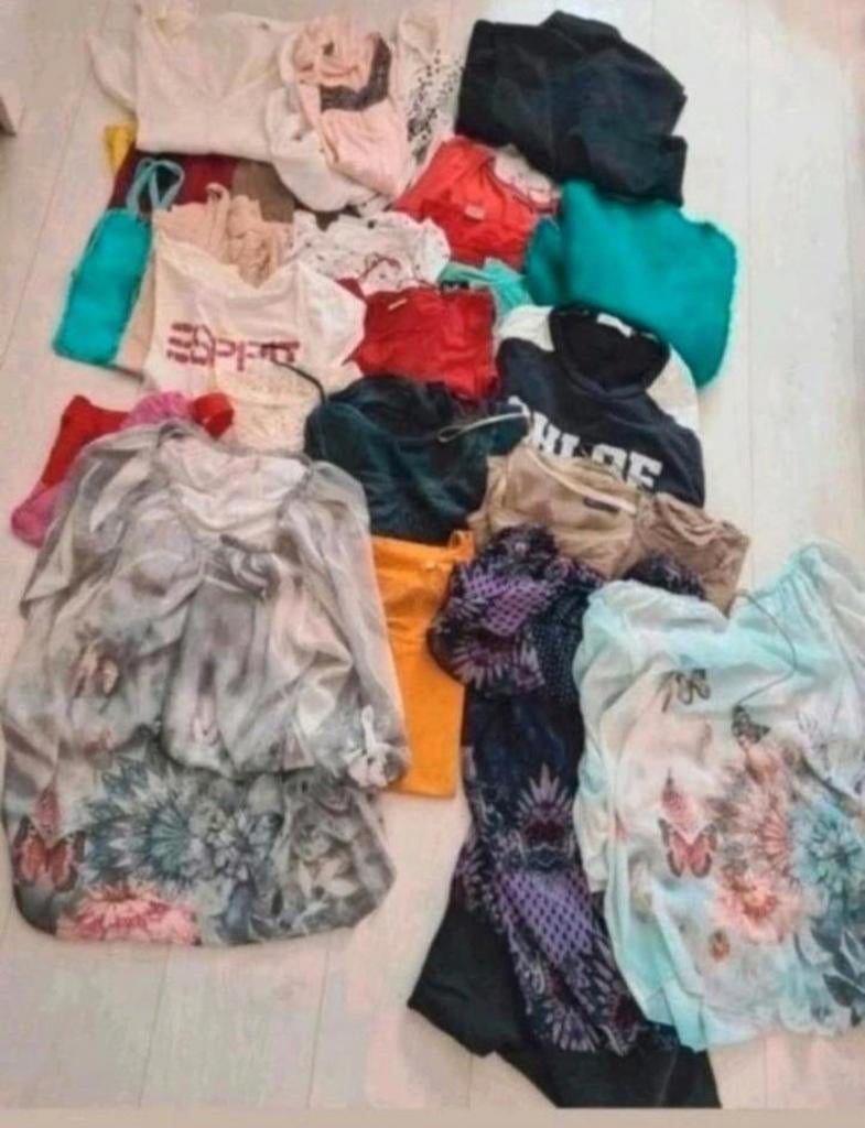 Kledingpakket maat M
2 truien
3 tunieks
1 gilet
4 t-shirts, Ophalen of Verzenden, Zo goed als nieuw, Maat 38/40 (M)