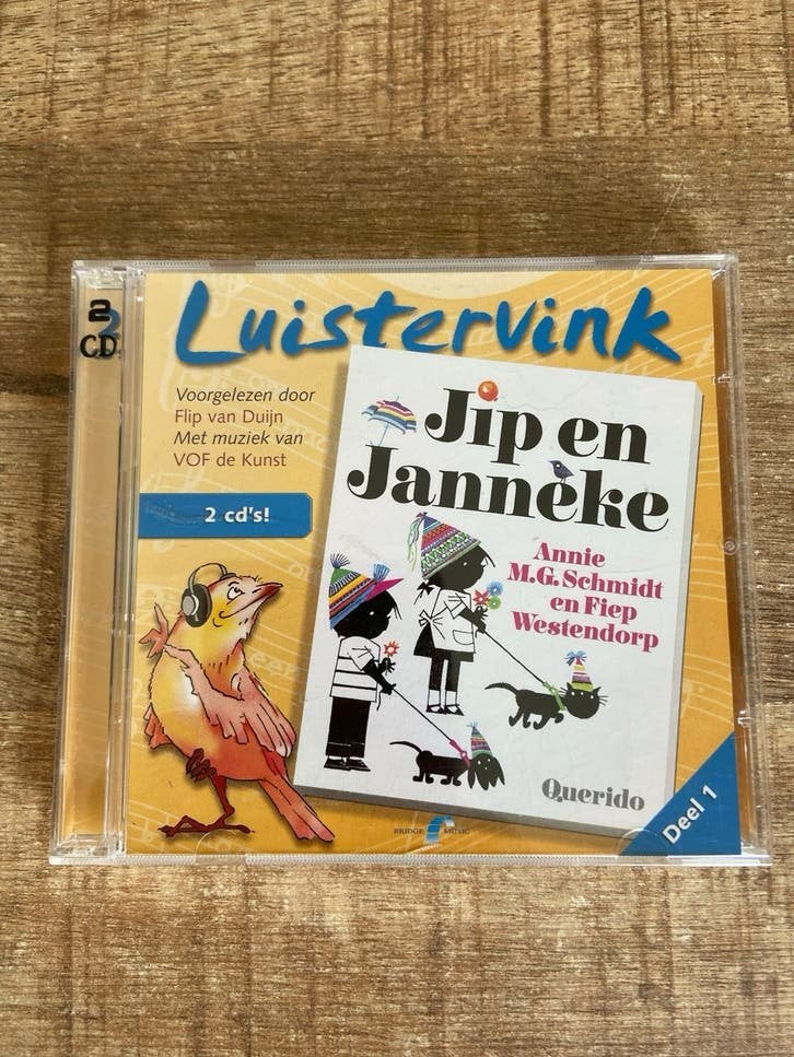 Luistervink CD's: Jip en Janneke, De Stoorworm, Misschien we, Gebruikt, Luisterboek, Ophalen of Verzenden, 3 tot 5 jaar