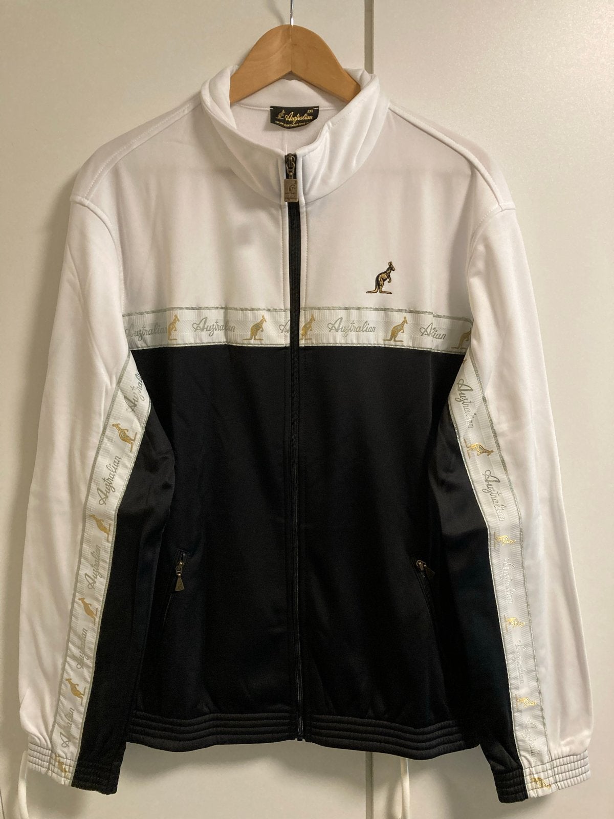 Australian Jasje Maat 2XL Nieuw Zwart Wit, Verzenden, Nieuw, Overige maten, Zwart