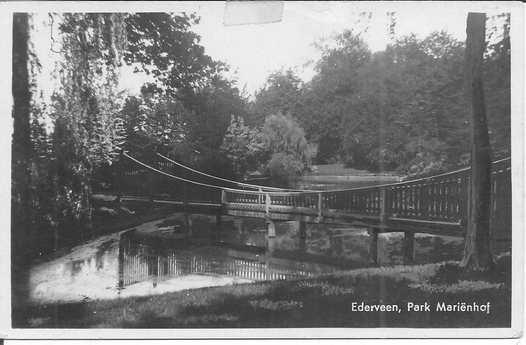 Ansichtkaart Ederveen, Park Mariënhof - Gelderland, Ophalen of Verzenden, 1920 tot 1940, Ongelopen, Gelderland