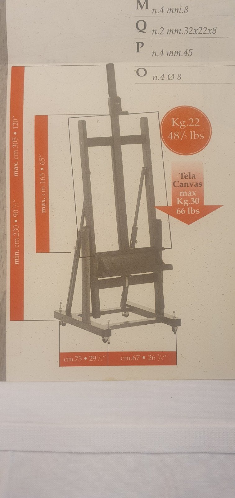 Mabef M/018 D - schildersezel, Hobby en Vrije tijd, Ophalen, Zo goed als nieuw, Ezel