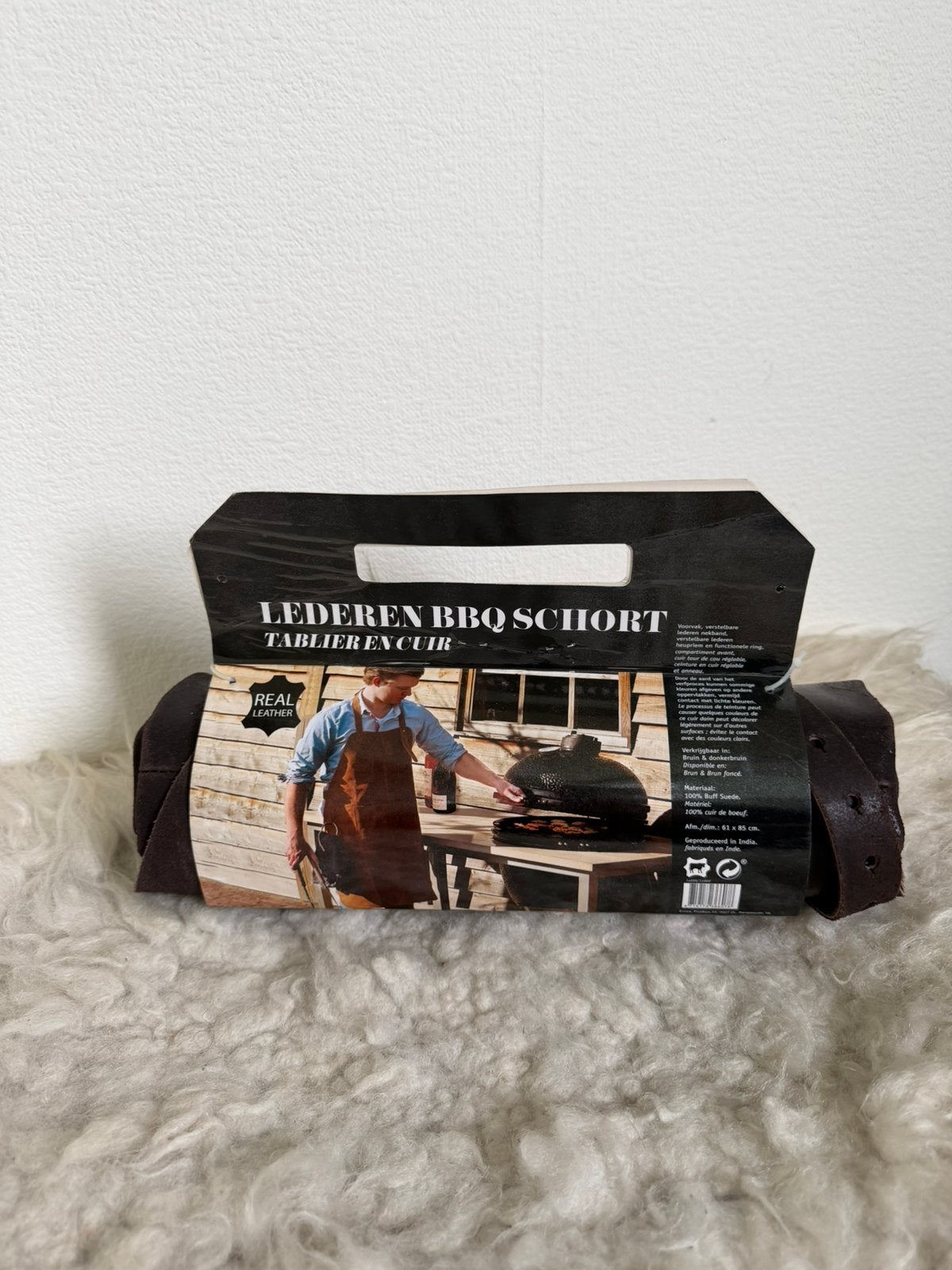 Leren BBQ schort, Ophalen of Verzenden, Nieuw
