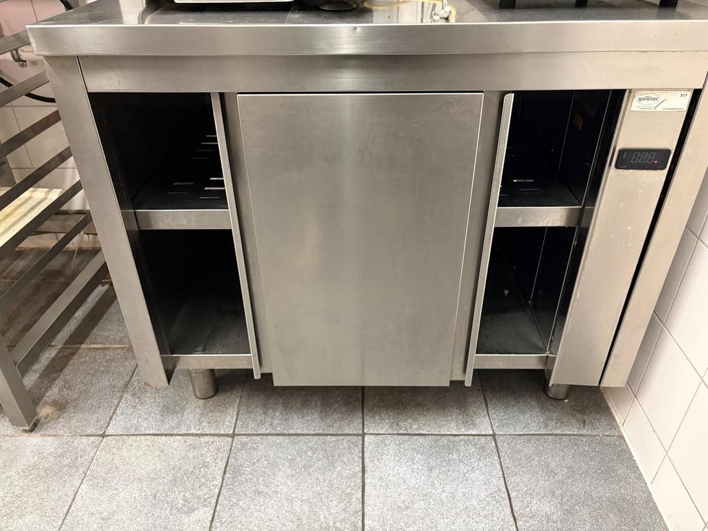 Professionele Warmtekast / Bordenkast RVS, Zakelijke goederen, Horeca | Keukenapparatuur, Overige typen, Gebruikt, Ophalen