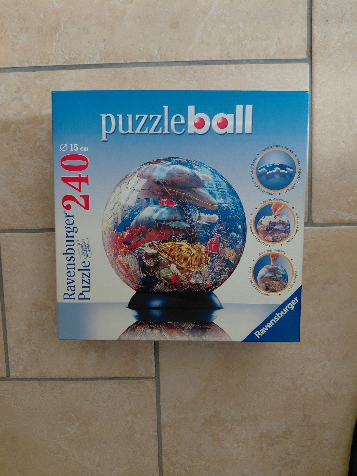 Ravensburger Puzzleball 240 stukjes - Onderwaterwereld, Ophalen of Verzenden, Minder dan 500 stukjes, Gebruikt, Rubik's of 3D-puzzel
