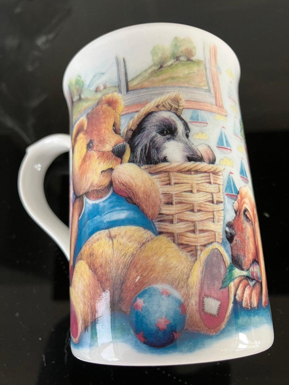 Kingsbury Pets and Teds, Zo goed als nieuw, Overige stijlen, Porselein, Mok