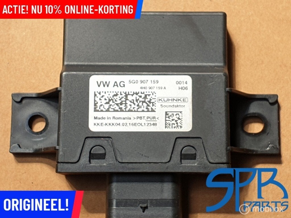 5G0907159 Motorgeluid module Golf 7 VII 7.5 Audi A1 Passat, Auto-onderdelen, Audi, Gebruikt