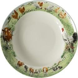 Diepe borden Koe - Kip Wiebe van der Zee servies, Nieuw, Ophalen of Verzenden, Bord(en), Overige stijlen