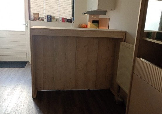 Steigerhouten Bar-Meubel, Ophalen, Gebruikt
