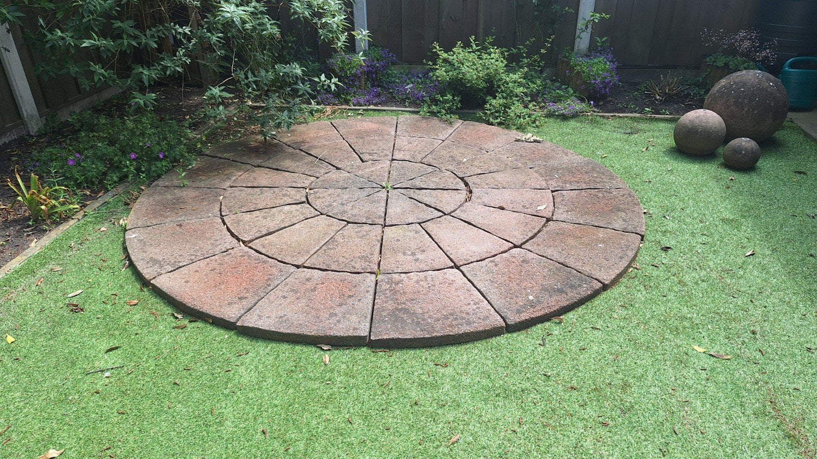 Rond terras (tegels) terracotta 3m doorsnede, Tuin en Terras, Tegels en Klinkers, Ophalen, Beton, Klinkers