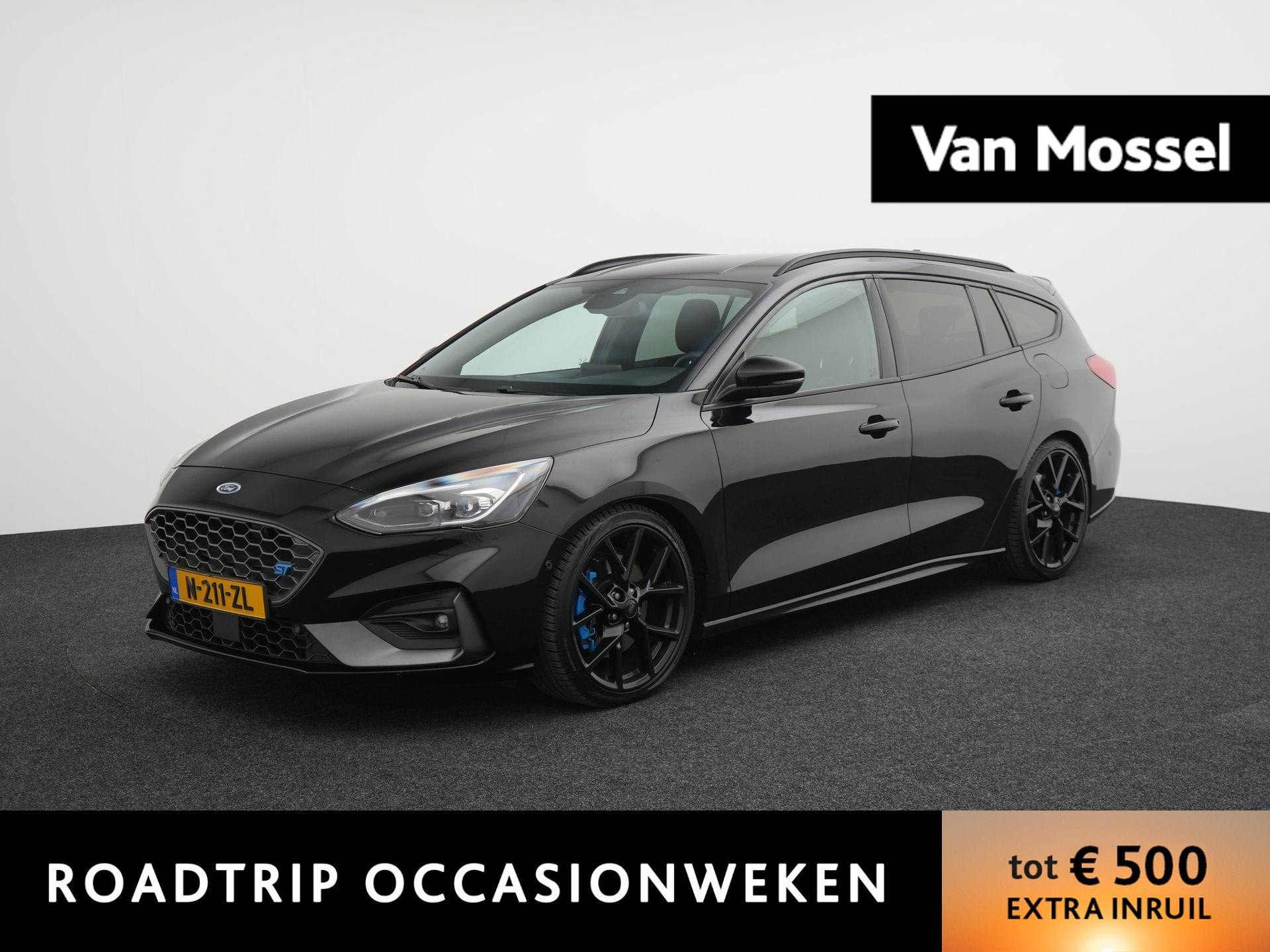 Ford Focus Wagon 2.3 EcoBoost ST-3 280PK Handgeschakeld! | A, Auto's, 12 maanden, Euro 6, 4 cilinders, Leder en Stof