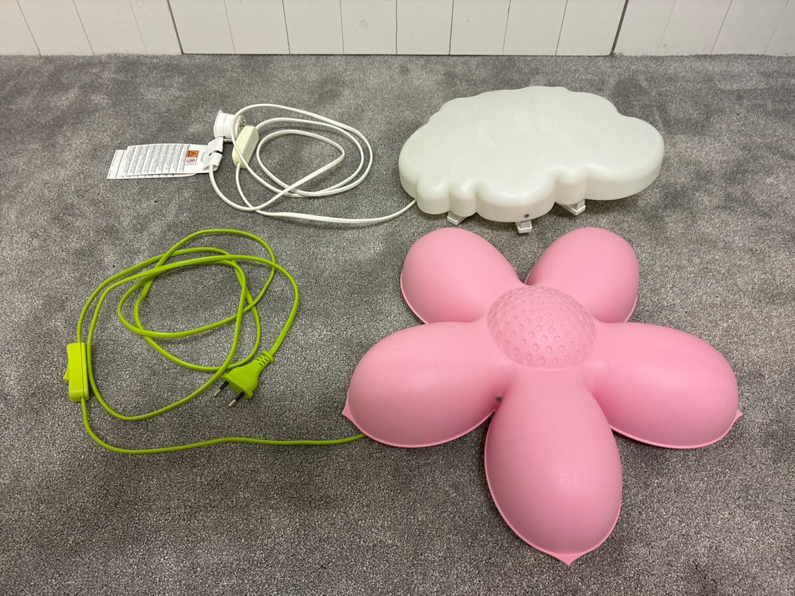 IKEA kinderlampen: roze bloem en witte wolk, Ophalen, Gebruikt, Meerkleurig, IKEA