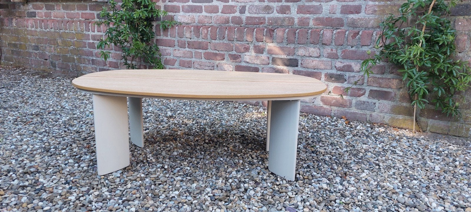 Salontafel geschikt voor buiten NIEUW, Huis en Inrichting, Tafels | Salontafels, Ophalen, Kunststof, 100 tot 150 cm, Nieuw