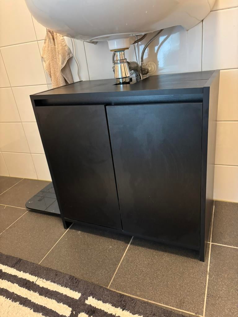 Badkamer kast - zwart, Ophalen of Verzenden, Zo goed als nieuw
