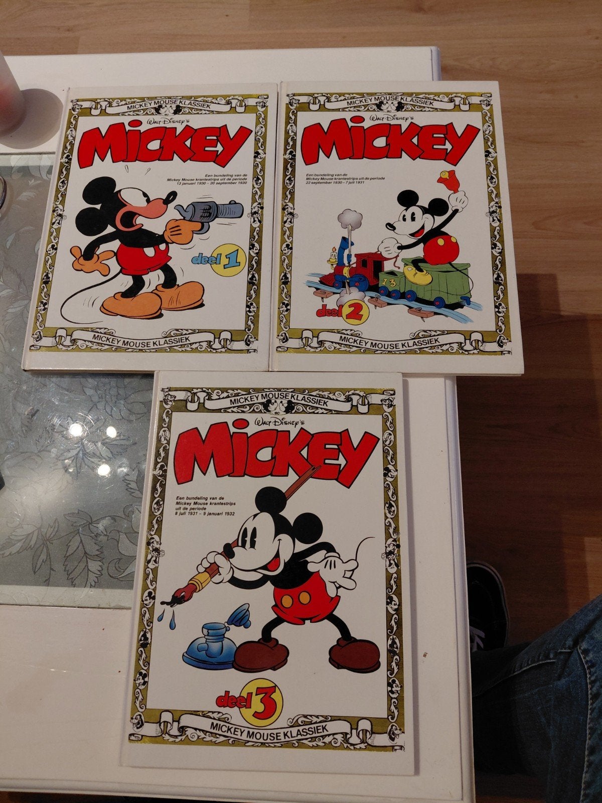Mickey Mouse Klassiek 1-3 | Complete Hardcover Set 1986 1987, Boeken, Complete serie of reeks, Walt Disney, Ophalen of Verzenden